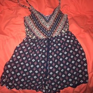 Patterned romper